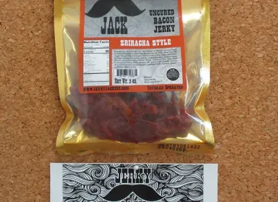 Sriracha Style Uncured Bacon Jerky - 2 oz