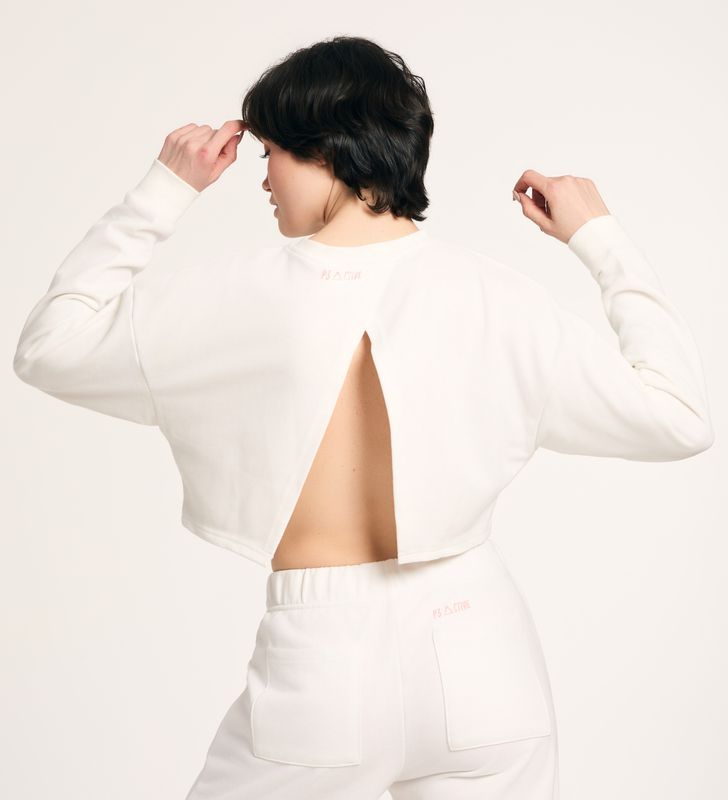 Off Set — bluza oversize w kolorze Perłowa Biel