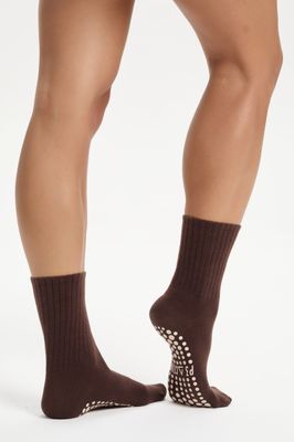 Skarpetki Pilates z ABS – Gorąca Czekolada &amp; Porcelanowy Grip