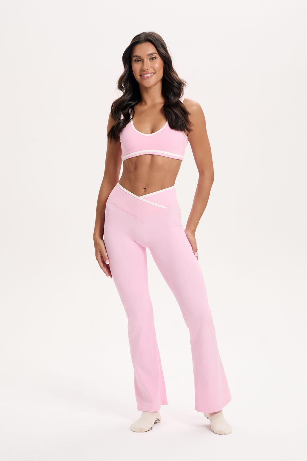 Legginsy "Active Flow" – Pudrowy Róż