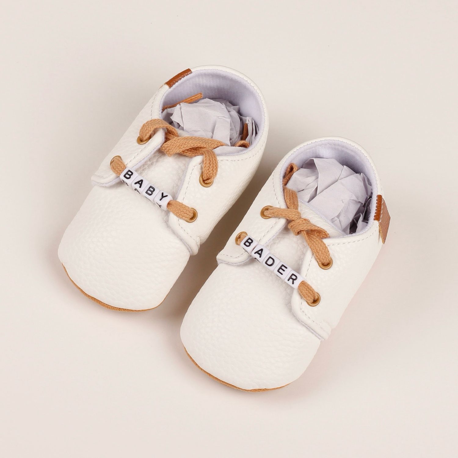 Customized White/Beige Shoes