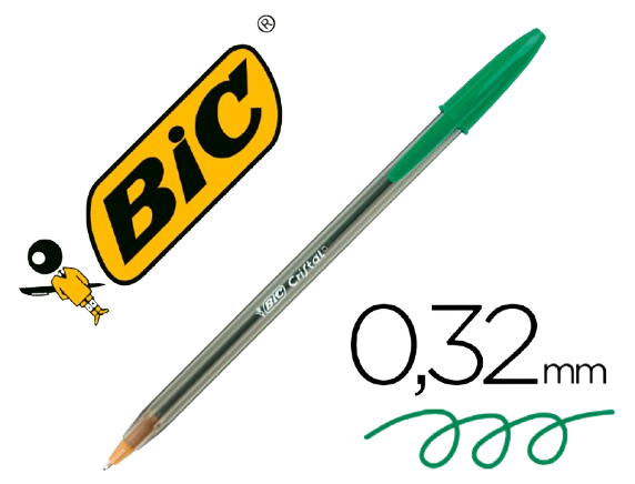 Esferográfica BIC Cristal Verde