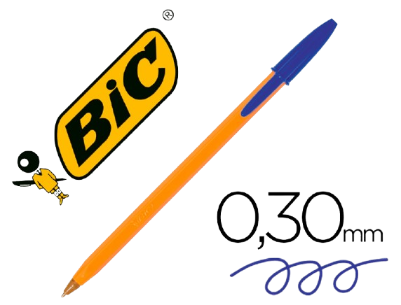 Esferográfica BIC Laranja Azul