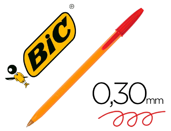 Esferográfica BIC Laranja Vermelha