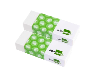 Borracha LiderPapel Branca 74290