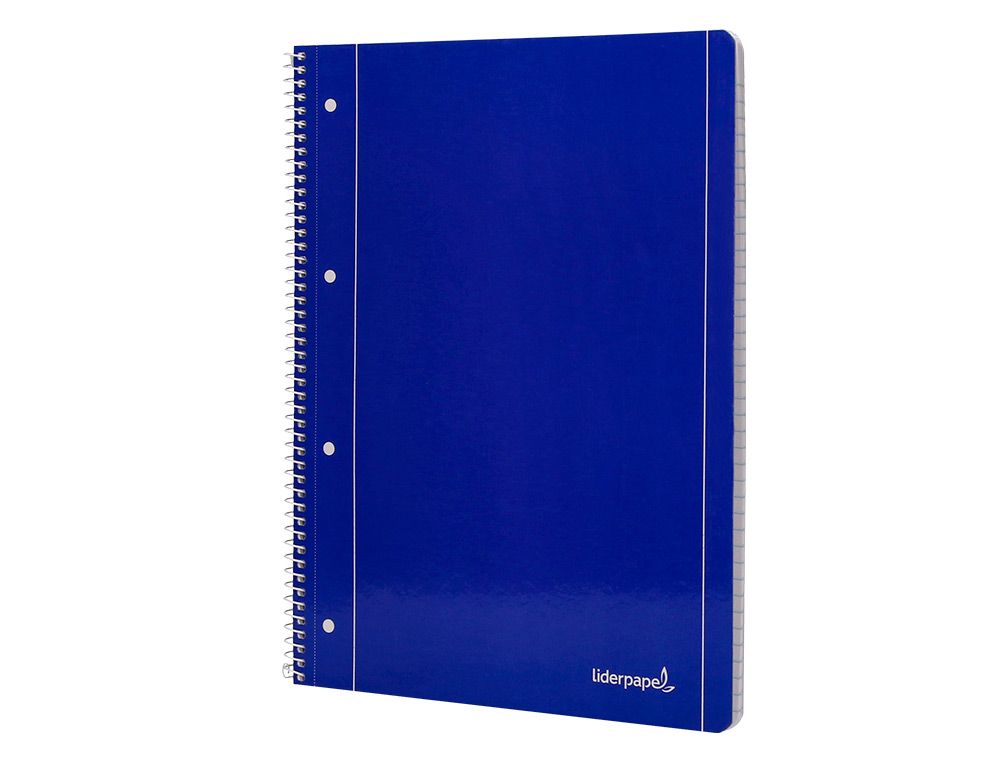Caderno A4/80fls Pautado ESP. capa azul
