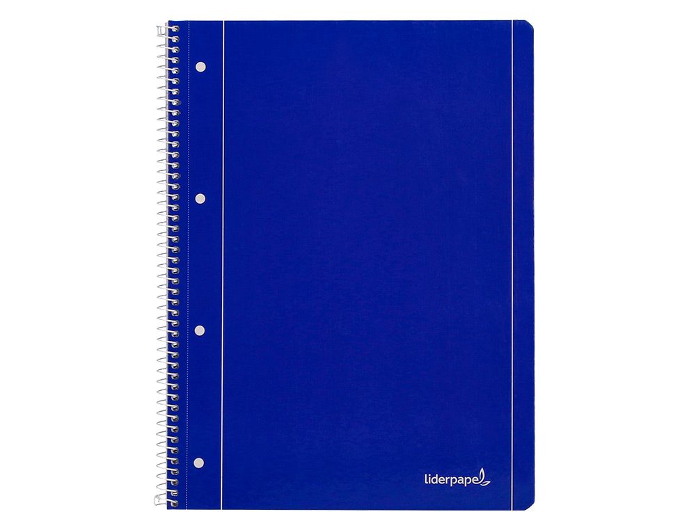 Caderno A4/80fls Pautado ESP. capa azul