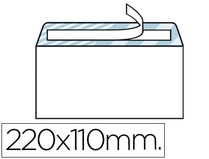 Envelope 110.220/ 90g s/ janela sil. cx:500 31915