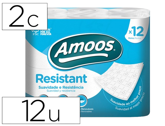 Papel Higiénico Jumbo 2fls Rolo AMOOS