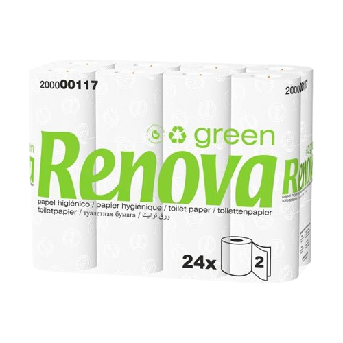 Papel Higiénico RENOVA 2fls (Emb. 24 rolos) branco