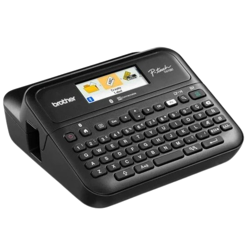 BROTHER Label Printer Desktop model 3.5/6/9/12/18mm TZe Tape Max 5lines Printing Per Label USB Connection 16characters PTD610BTVPUR1