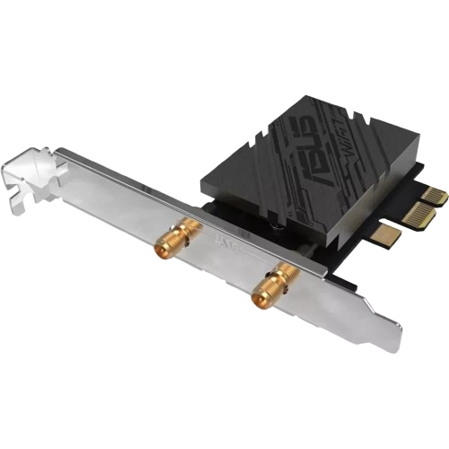 ASUS PCE-BE92BT WiFi 7 PCI-E Adapter with 2 external antennas and magnetized base 90IG08U0-MO0B00