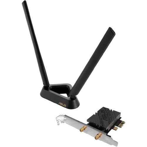 ASUS PCE-BE92BT WiFi 7 PCI-E Adapter with 2 external antennas and magnetized base 90IG08U0-MO0B00