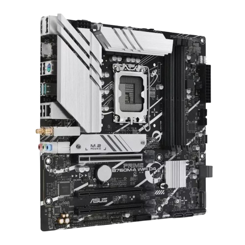 ASUS PRIME B760M-A WIFI D4 LGA 1700 4xDDR4 microATX 4xSATA MB 1xHDMI 2.1 1xDP 1.4 1xD-Sub 2xM.2 90MB1CX0-M1EAY0
