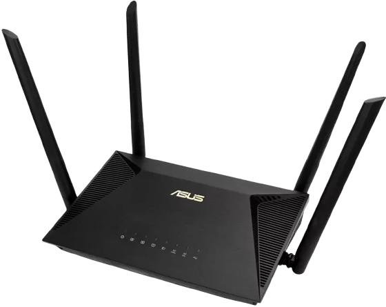 ASUS RT-AX53U AX1800 Dual Band WiFi 6 802.11ax Router supporting MU-MIMO and OFDMA technology with AiProtection 90IG06P0-MO3510