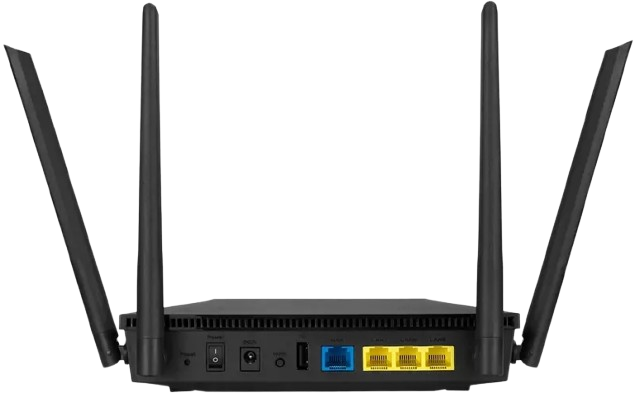 ASUS RT-AX53U AX1800 Dual Band WiFi 6 802.11ax Router supporting MU-MIMO and OFDMA technology with AiProtection 90IG06P0-MO3510