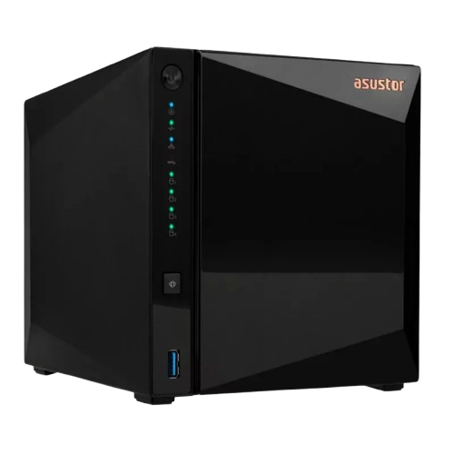 ASUSTOR NAS 4-BAY DRIVERSTOR 4 PRO, REALTEK RTD1619B 4C 1.7GHZ/2GB/2.5GBE/USB/TOWER, 3Y WTY AS3304T V2