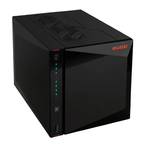 ASUSTOR NAS 4-BAY NIMBUSTOR 4 GEN 4, CELERON N5105 4C 2.0GHZ/4GB/2.5GBE/HDMI/USB, 3Y WTY AS5404T