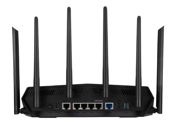 ASUS TUF Gaming AX6000 Dual Band WiFi 6 Gaming Router with dedicated Gaming port Dual 2.5G port AiMesh AiProtection Pro AURA RGB 90IG07X0-MO3C00