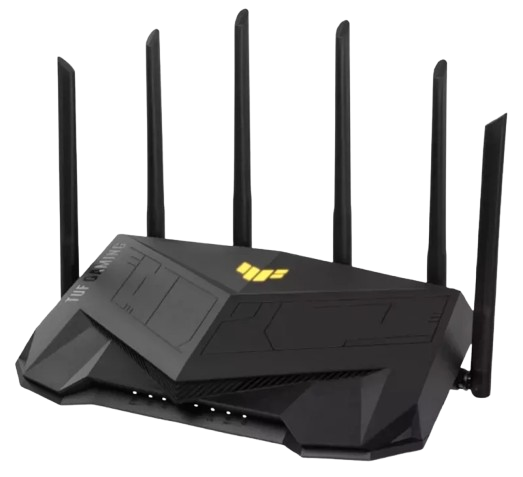 ASUS TUF Gaming AX6000 Dual Band WiFi 6 Gaming Router with dedicated Gaming port Dual 2.5G port AiMesh AiProtection Pro AURA RGB 90IG07X0-MO3C00