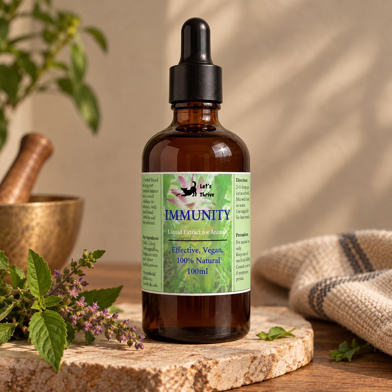 Immunity Tincture Natural Immune Support for Dogs and Cats – Let's Thrive