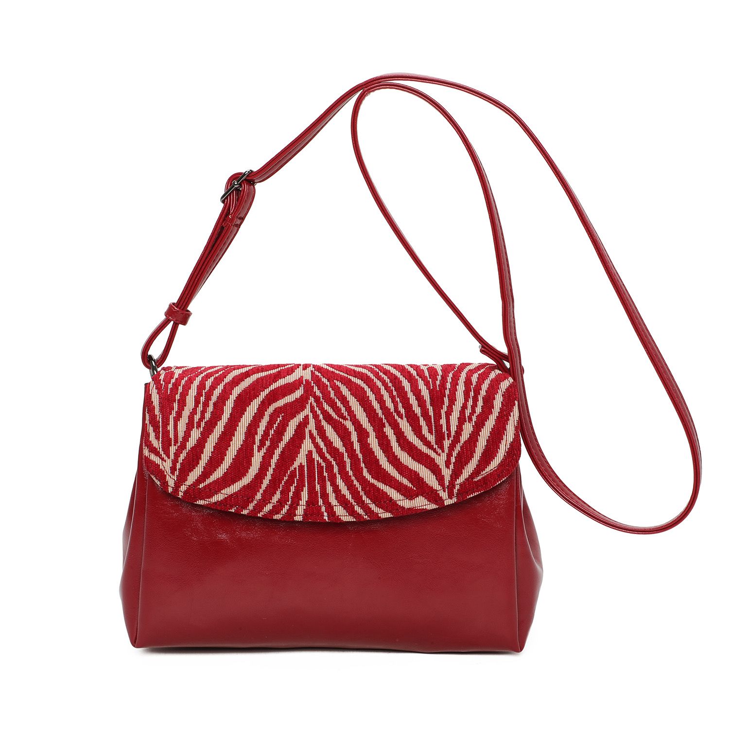 Schoudertas met dienprint