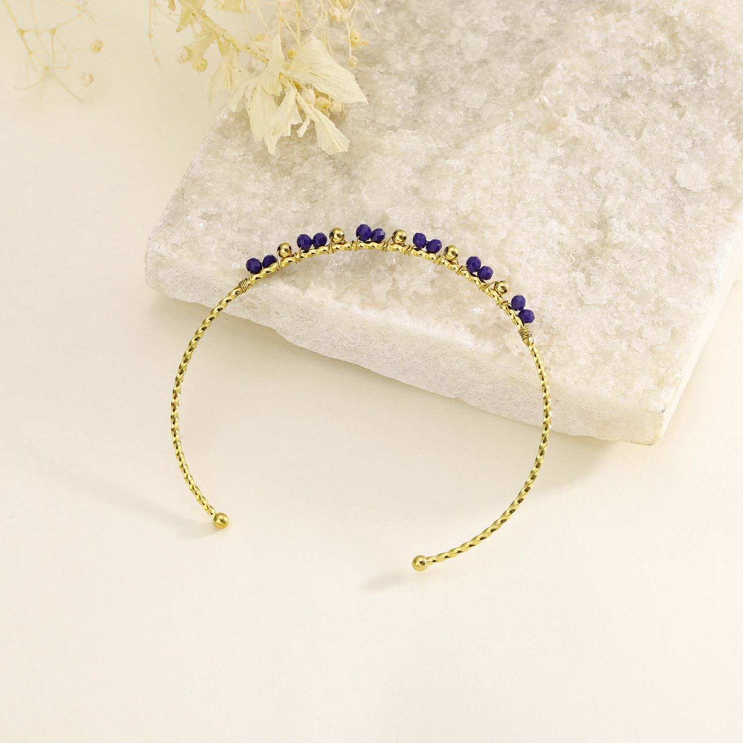 Verstelbare armband met stenen