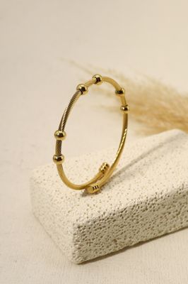 Verstelbare armband met 6 bolletjes