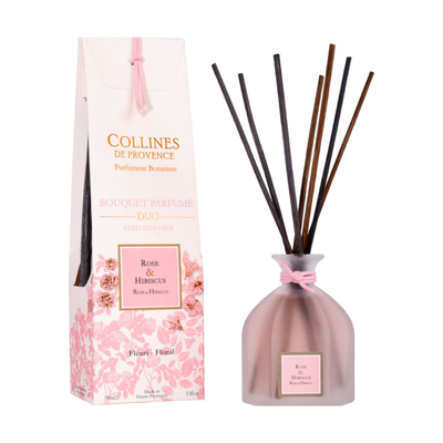 Geurstokjes Roos en Hibiscus