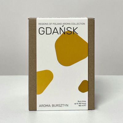 Świeca sojowa &quot;Gdansk&quot; o zapachu &quot;Bursztyn&quot;