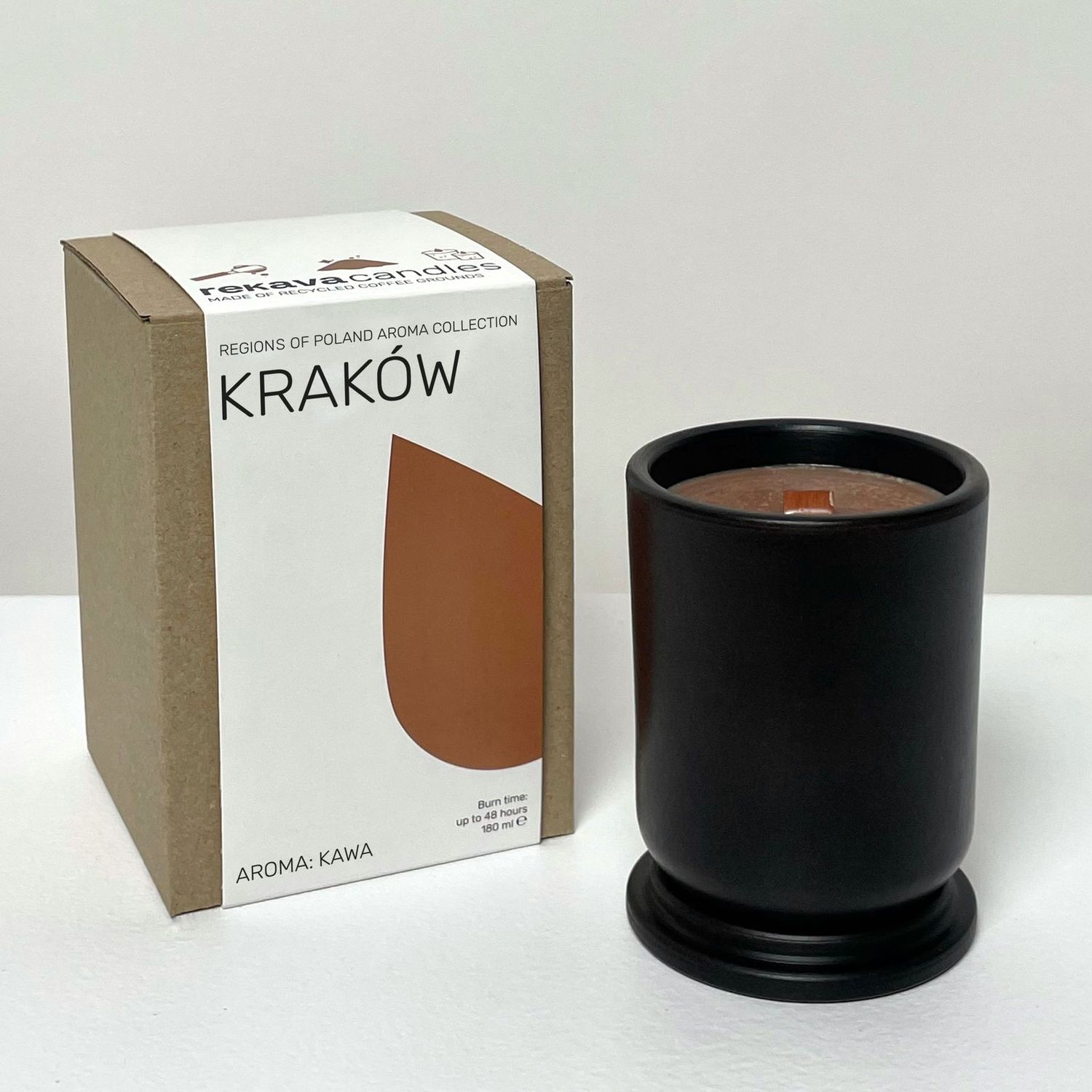 Świeca sojowa &quot;Krakow&quot; o zapachu &quot;Kawa&quot;