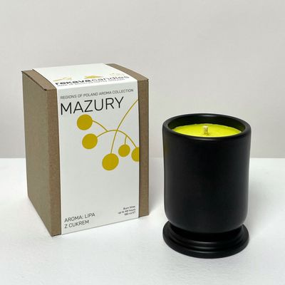 Świeca sojowa &quot;Mazury&quot; o zapachu &quot;Lipa z Cukrem&quot;