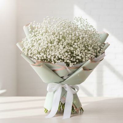 Biała Gipsówka - Niewinna Elegancja