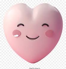 Light Pink Heart w/ Smiley Face Squishy