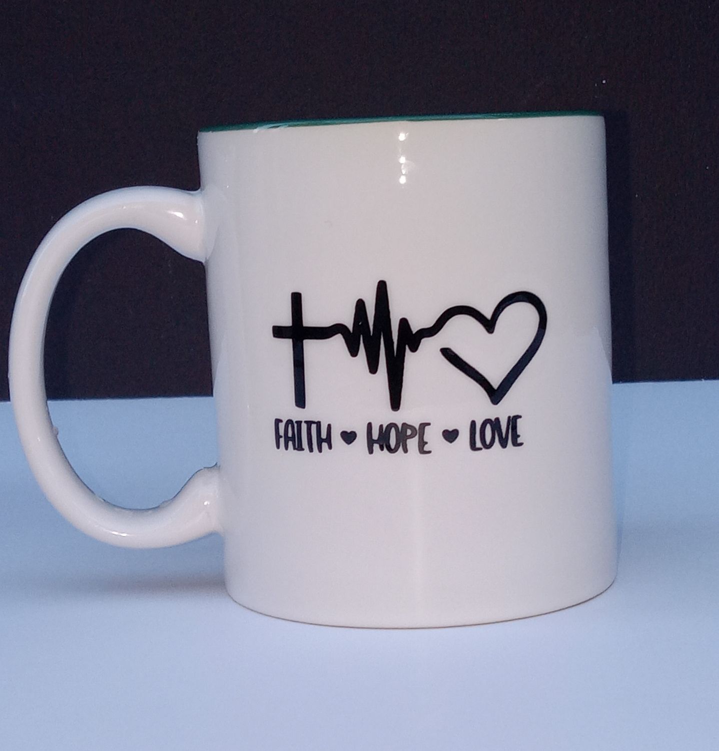 FAITH HOPE LOVE MUG
