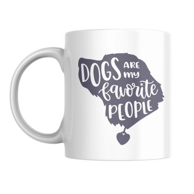 DOGS ARE MY FAVORITE PEOPLE MUG