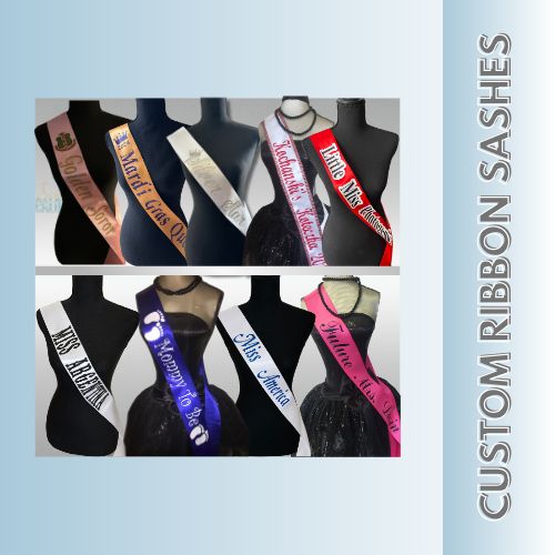 CUSTOM RIBBON SASHES