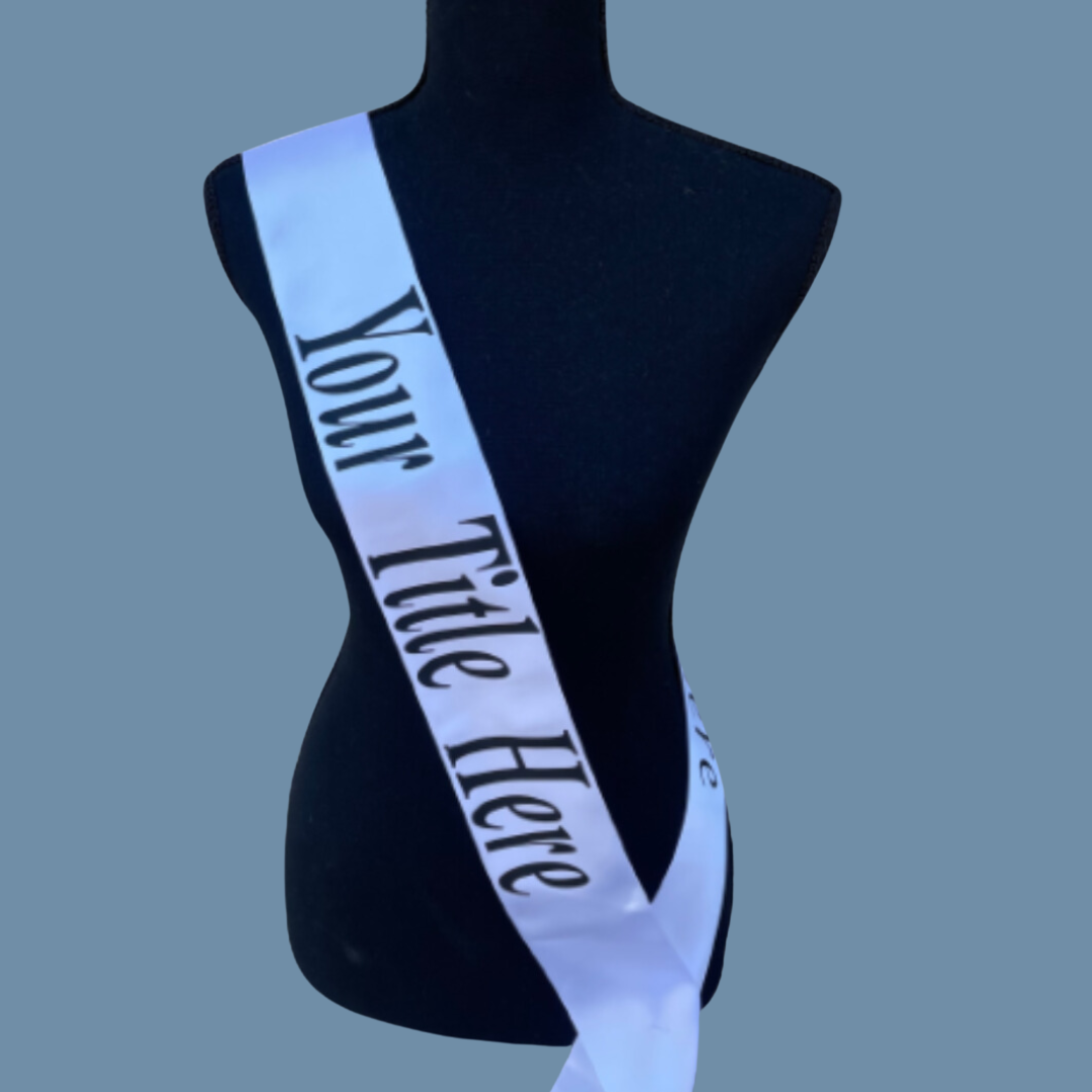 Custom Ribbon Sash