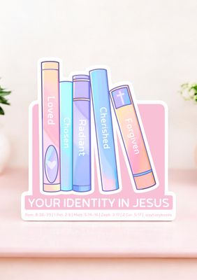 Your Identity in Jesus Magnet or Sticker