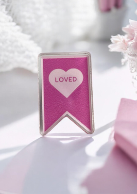 Loved Acrylic Pin – A Daily Reminder of God&#39;s Love