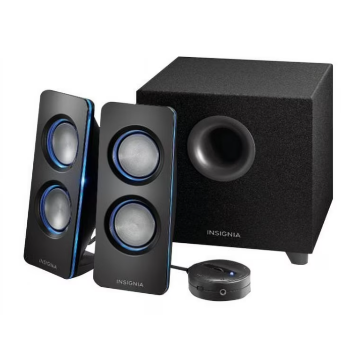 Insignia Color Changing 2.1 Computer Speakers & Woofer with BT