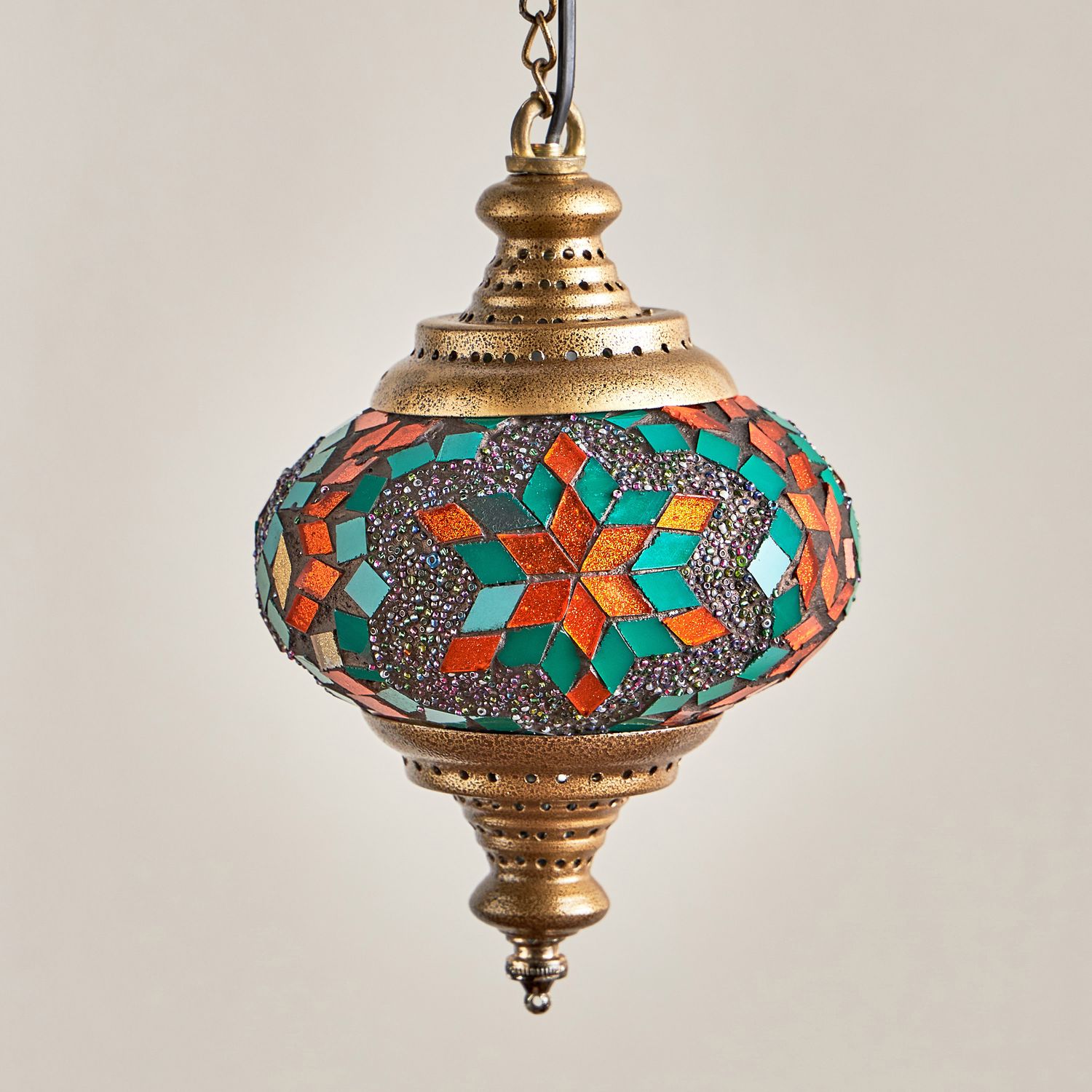 Turkish Copper Table Lamp - 20 cm