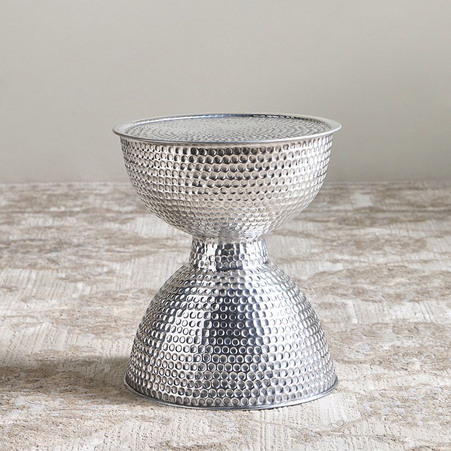 Aluminium Small table silver