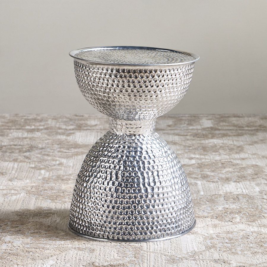 Aluminium Small table silver