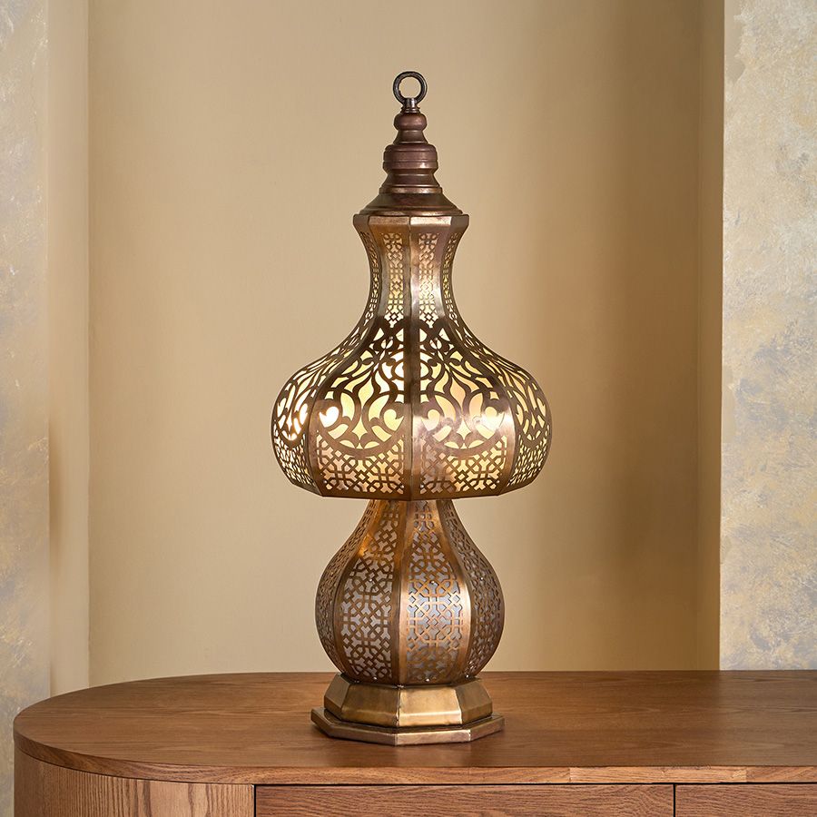 Copper Arabian Lampadier H 70 CM Oxyde