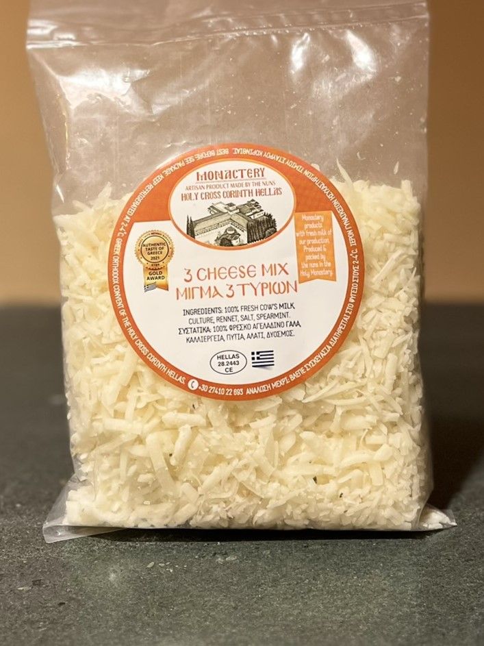 Monastery 3 Cheese Mix Grated (Kaloudi, Smoked, Graviera) 200gr