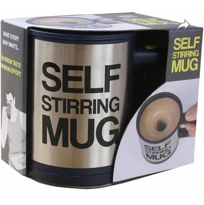 Self stirring mug