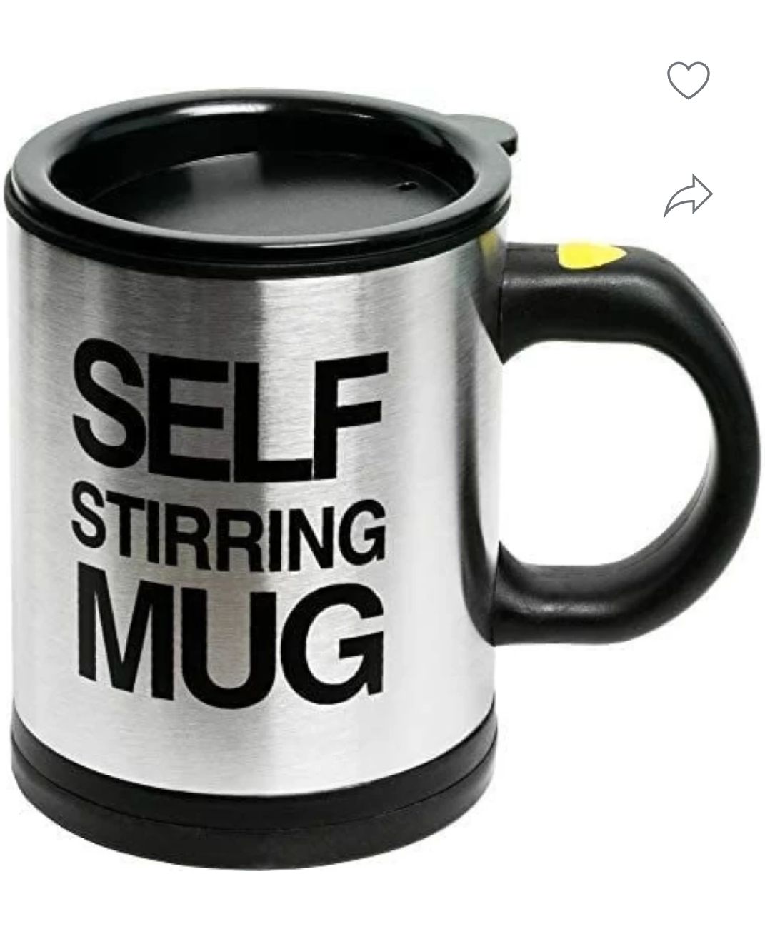 Self stirring mug