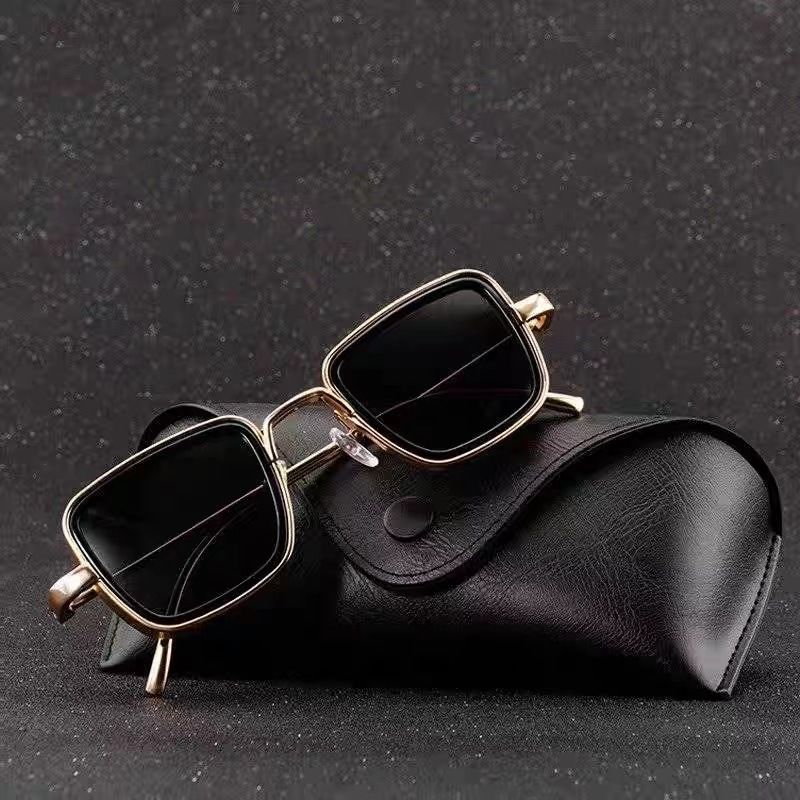 Men&#39;s Square Retro Thick Edge Sunglasses