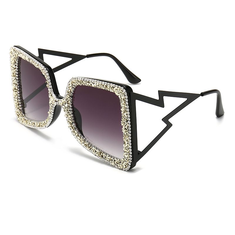 Women&#39;s Diamond-Studded  Sunglasses